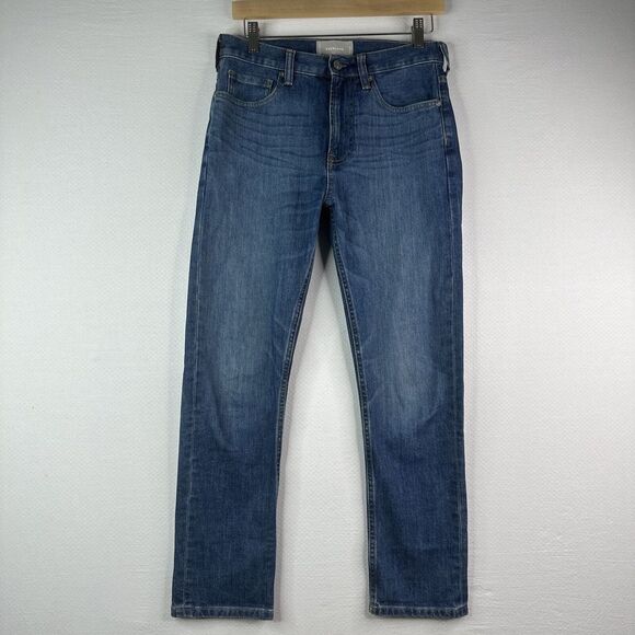 Everlane Womens Jeans Size 26R (30x27) Blue Denim Straight Leg Stretch Mid Rise - Picture 11 of 11